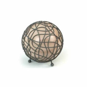 Spherical Design Floor Lamp 3d model