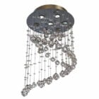 Spiral Drop Style Crystal Chandelier