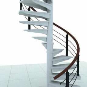 Spiral Style Staircase Design 3d model