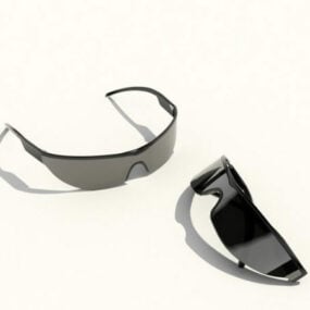 Modelo 3d de óculos de sol esportivos modernos