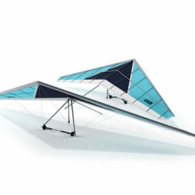 Modelo 3d de parapente deportivo volador