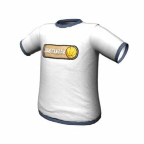 Sports T-skjorte for menn 3d-modell
