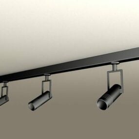Studio Rail Spotlight Takljus 3d-modell