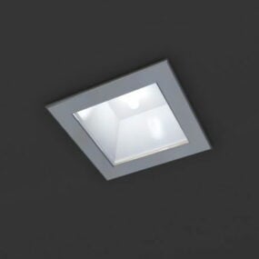 Downlight LED cuadrado para el hogar modelo 3d