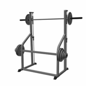 Squat Exercise Gym Machine 3d-modell