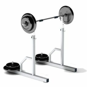 Fitness Squat Rack Barbell modelo 3d