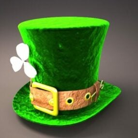 St. Patricks Day Hat Fashion 3d model