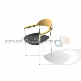 3D-Modell eines stapelbaren Barstuhls mit Möbeln