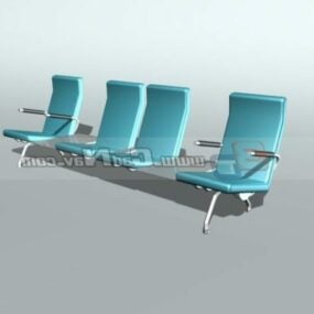 Chaises d'aéroport modèle 3D
