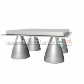 Stainless Steel Design Ceiling Lamp 3d model