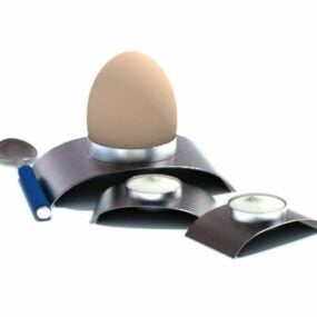 3д модель кухонного металлического яйца-браконьера