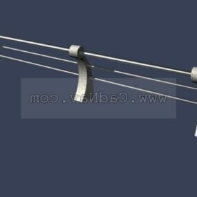 Stainless Steel Guard Railing Design 3d model