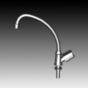 Stainless Steel Kitchen Faucet Equipment 3d model