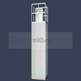 3d модель дизайну газонної лампи з нержавіючої сталі