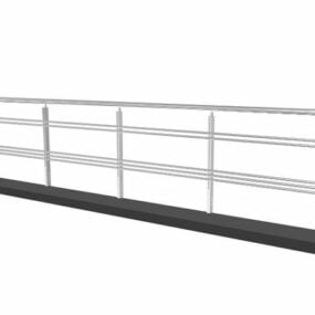 Stainless Steel Garden Railing 3d model
