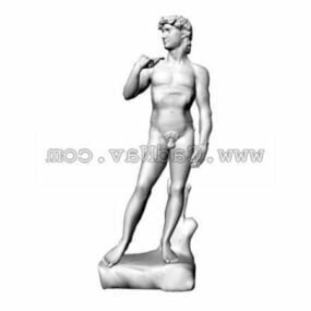 Garden Statue Of David 3d model