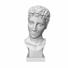Grieks David Head Statue 3D-model