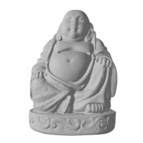 Tượng Phật Di Lặc bằng đá mô hình 3d