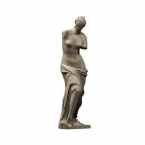 Statua di Venere in pietra modello 3d