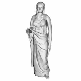 European Statue Of Woman 3d model