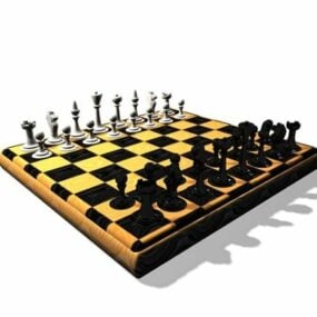 סט שחמט ספורט Staunton דגם תלת מימד