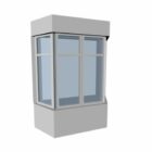 Cadre en acier pour fenêtre d'angle
