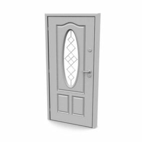 Steel Security Door Furniture 3d model