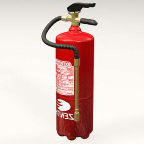 Modelo 3d de extintor de incêndio doméstico