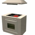 Kitchen Stove Oven With Extractor Hood