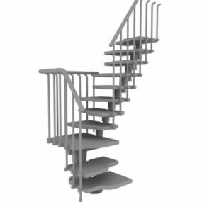 건물 직선 디자인 계단 3d 모델