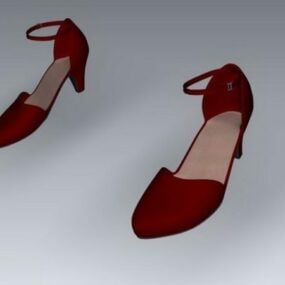 Women High Heels Pump Shoes 3d model