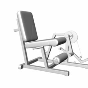 3д модель фитнес-тренажера для разгибания ног