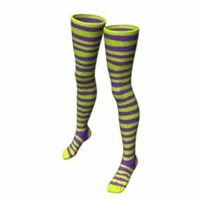Striped Stockings Fashion 3d model