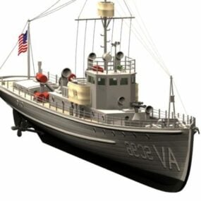 Vandfartøjer Submarine Chaser 3d-model