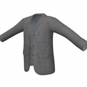 Módní šedé obleky pro muže 3D model