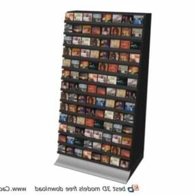 ร้านค้า Cd Dvd Display Rack โมเดล 3 มิติ