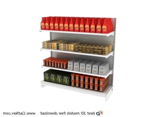 Supermarket Food Storage Shelf