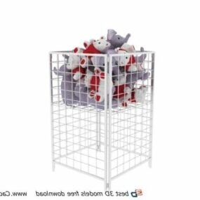 Supermarket Metal Storage Cages 3d model