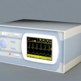 مانیتور قلب جراحی تجهیزات بیمارستانی مدل سه بعدی