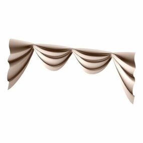 Swagged Valance Curtain 3d model