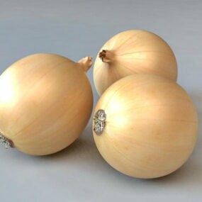 Vegetables Spanish Onions 3d model