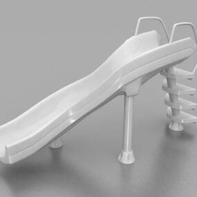 Toboggan de piscine en plastique modèle 3D
