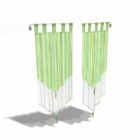 Swing Arm Green Curtain