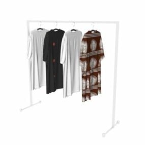 Store Equipment T-shirts Hanging Rack 3d model