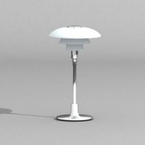 Furniture Table Chrome Light 3d model