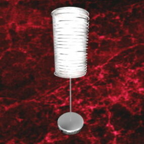 Lampe de table décorative à abat-jour blancs modèle 3D