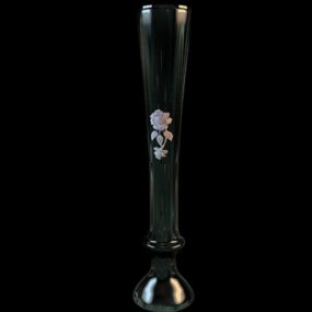 Modelo 3d de vaso de vidro para decoração de casa