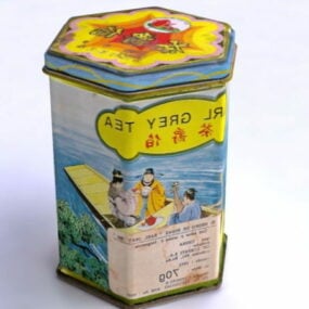 Tea Tin Storage Box 3d model