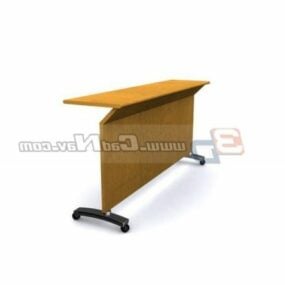 Modello 3d della scrivania dell'insegnante di scuola