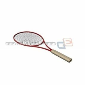 3д модель одинарной теннисной ракетки
